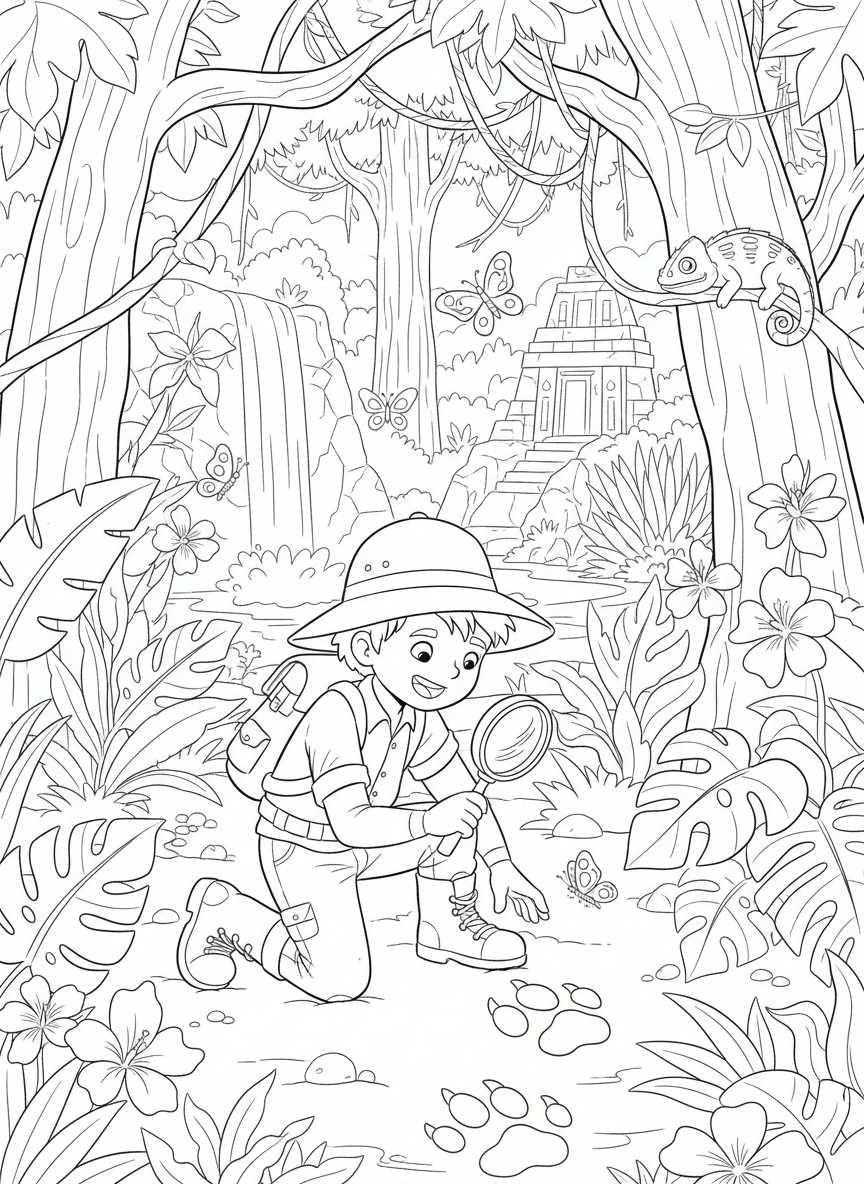 Forscher entdeckt Spuren im Dschungel