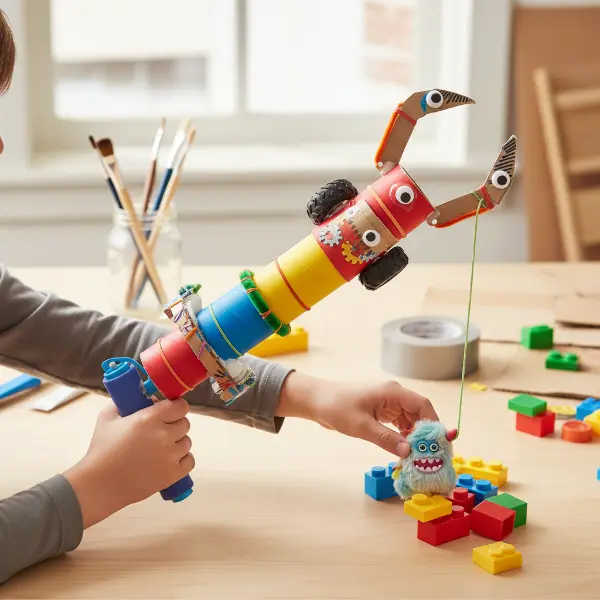 Verstellbarer Teleskop-Greifarm