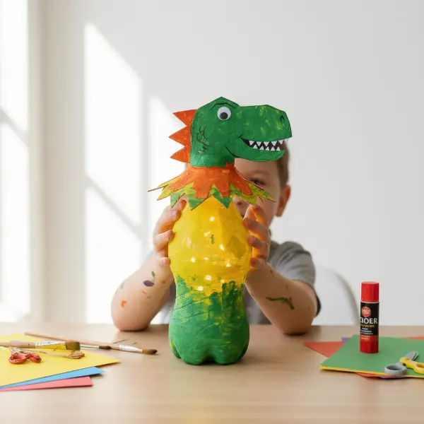 Abenteuerliche Dino-Lampe