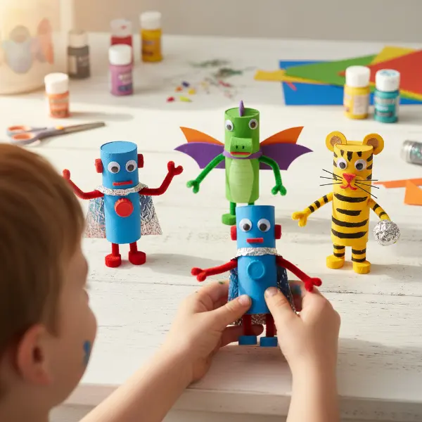 Superhelden-Actionfigur aus Klorolle