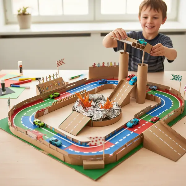 Rasante Autorennen-Arena