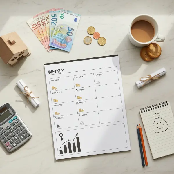Finanzhelden Wochenplan: Taschengeld & Budget im Griff