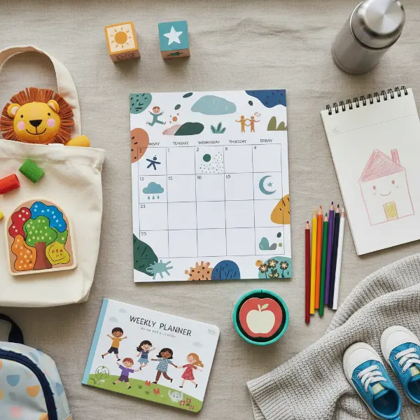 Wochenplan Klein & Groß: Routinen für Kita-Kinder (3-6 Jahre)